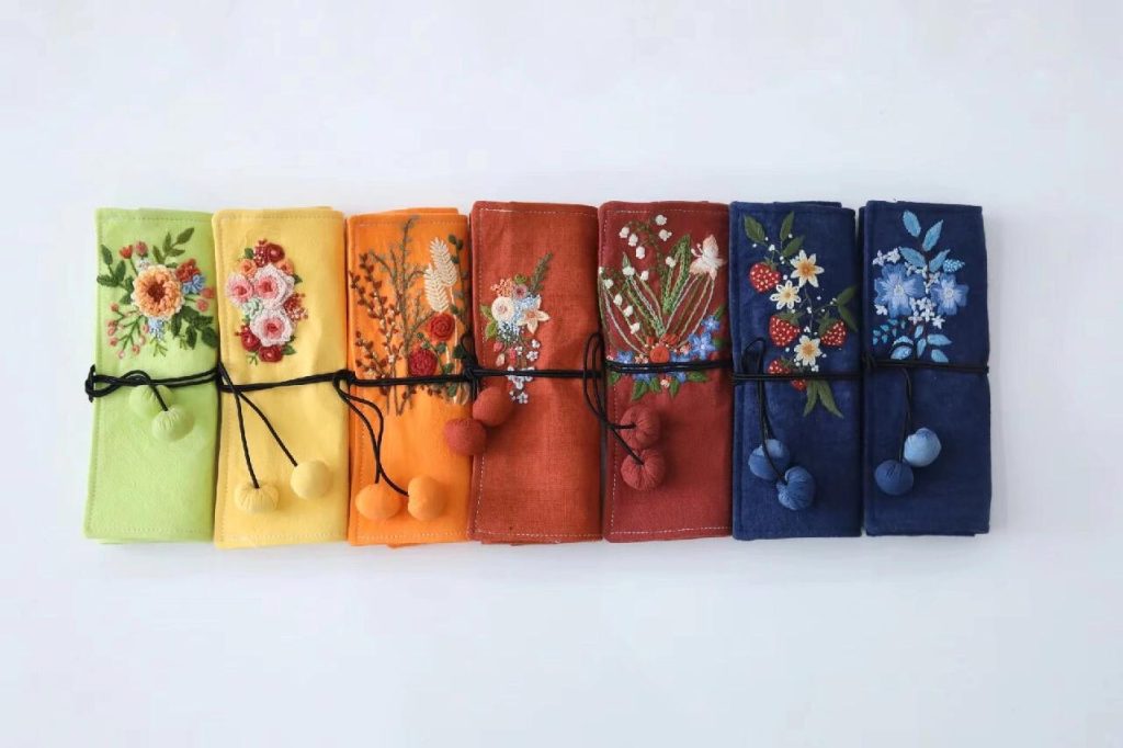 Sunset Bloom Pencil Pouch