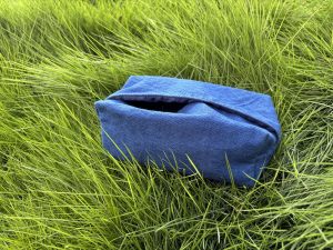 Plant Dyed Cotton Tissue Box detail