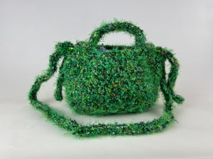 Crochet Ingot-Shaped Bag detail