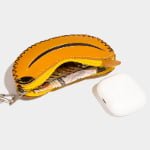 Custom Strawberry Leather Pouches | Mini Fruit Coin Purses & AirPods Cases