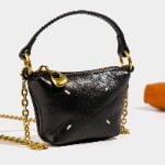 Deconstructed Mini Leather Bag | Vintage Chain Crossbody & Micro Top-Handle Purse