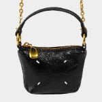 Deconstructed Mini Leather Bag | Vintage Chain Crossbody & Micro Top-Handle Purse