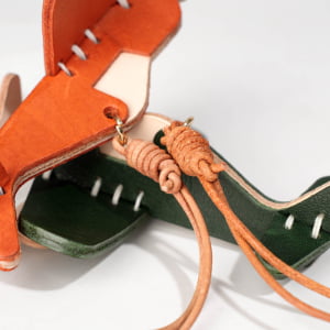 Airplane Pendant Genuine Leather detail