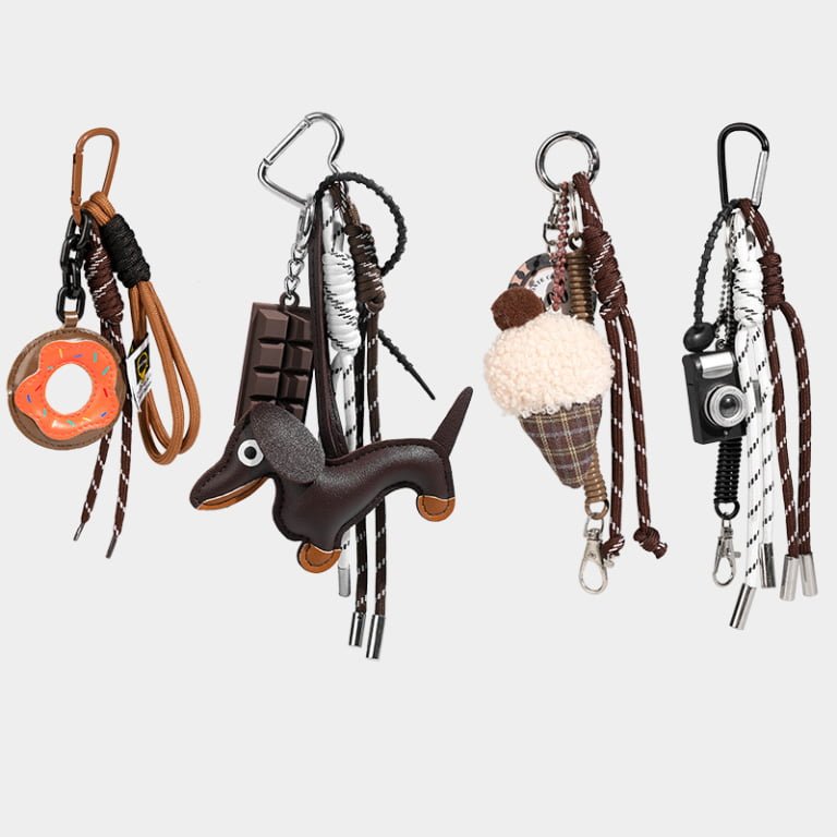 Minimalist Leather Key Rings