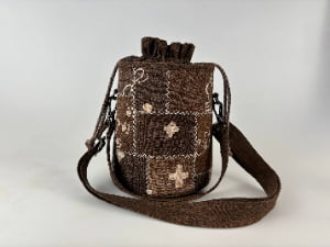 Embroidery Natural Dyed Patchwork Bag detail