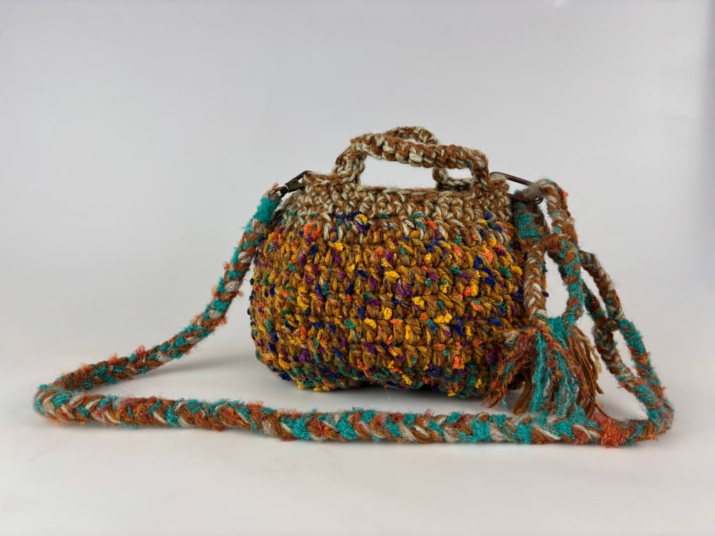 Crochet Ingot-Shaped Bag