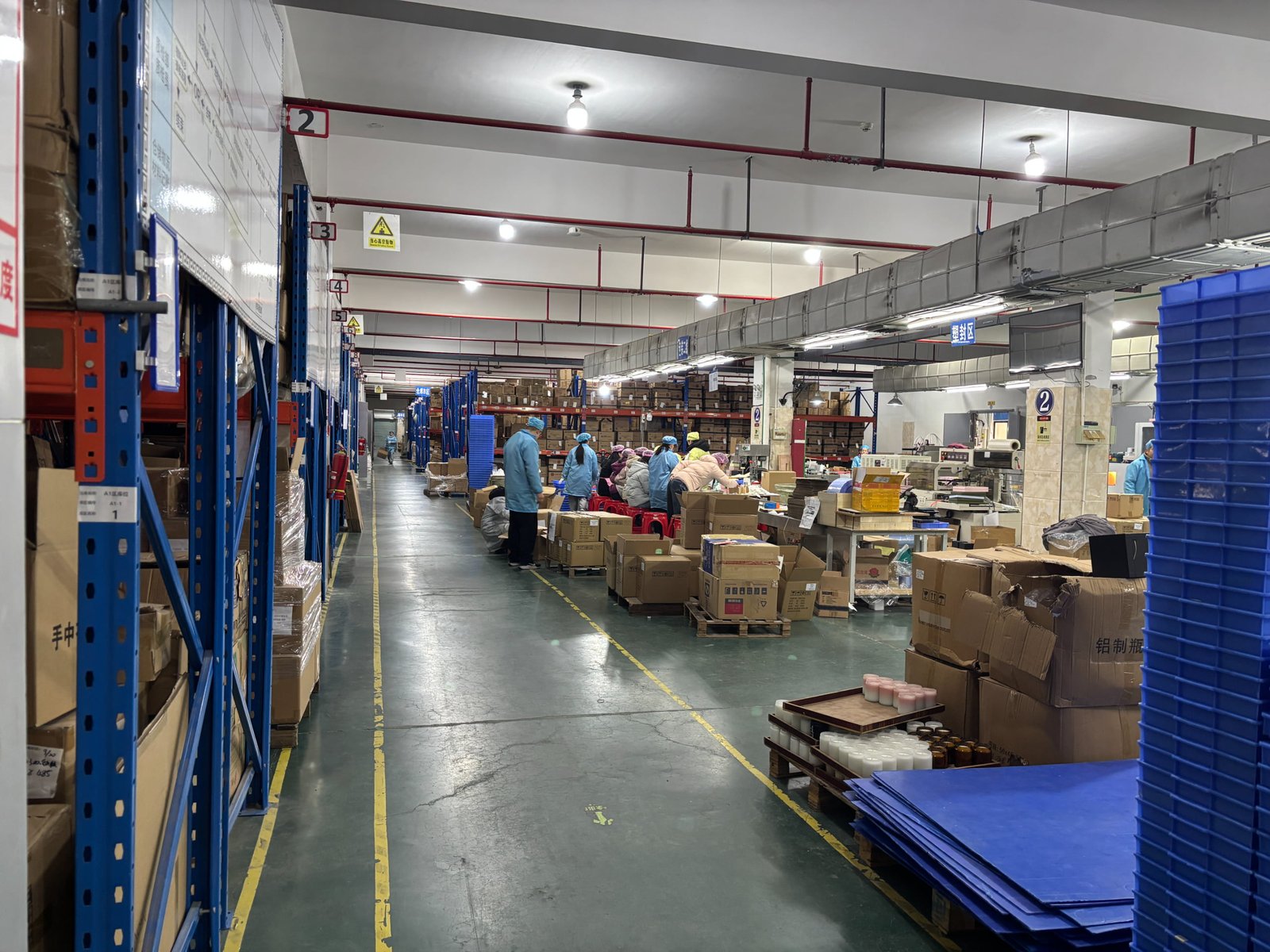 Warehouse and dispatch area