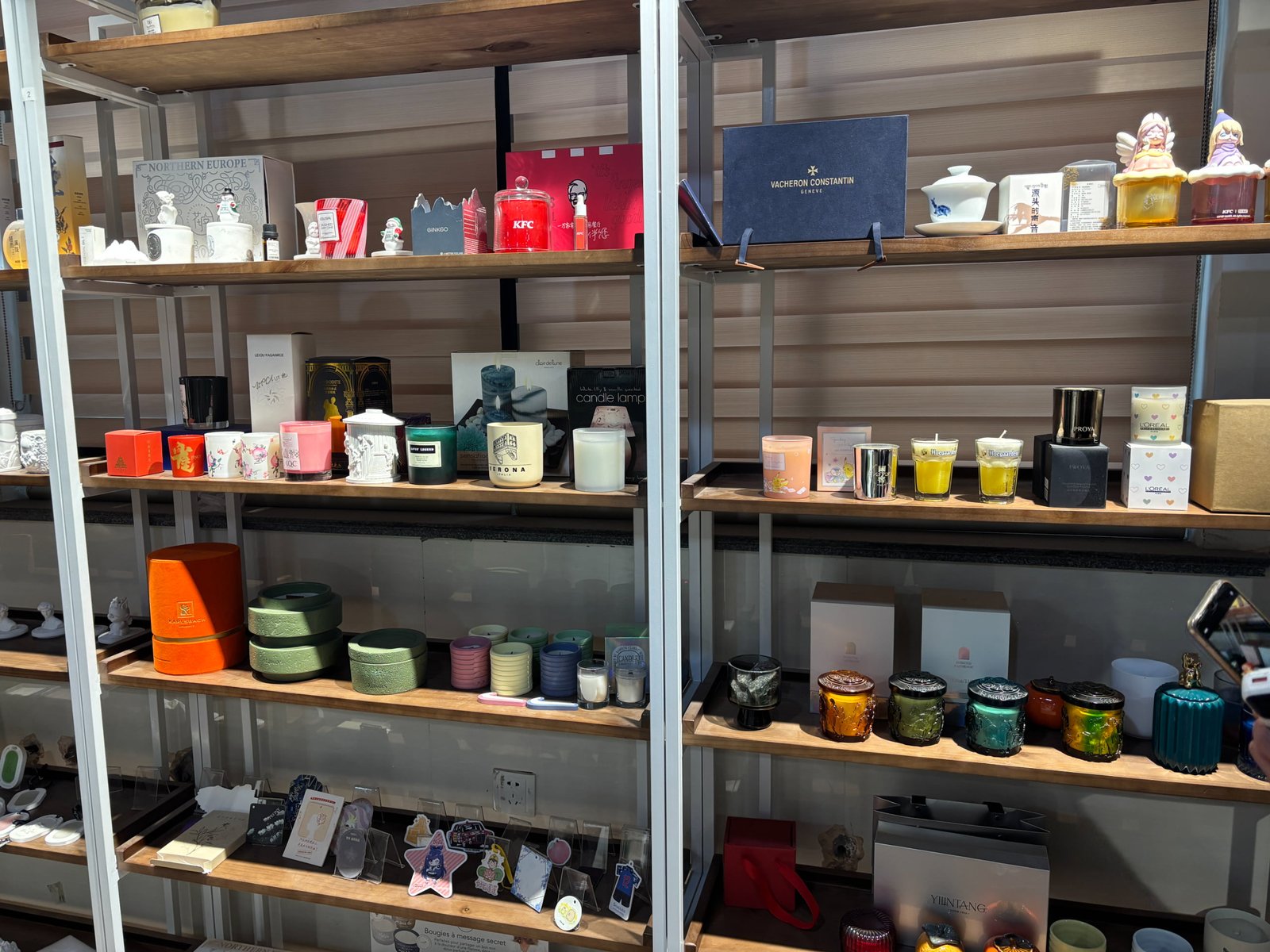 Hand-poured soy wax candle manufacturing process