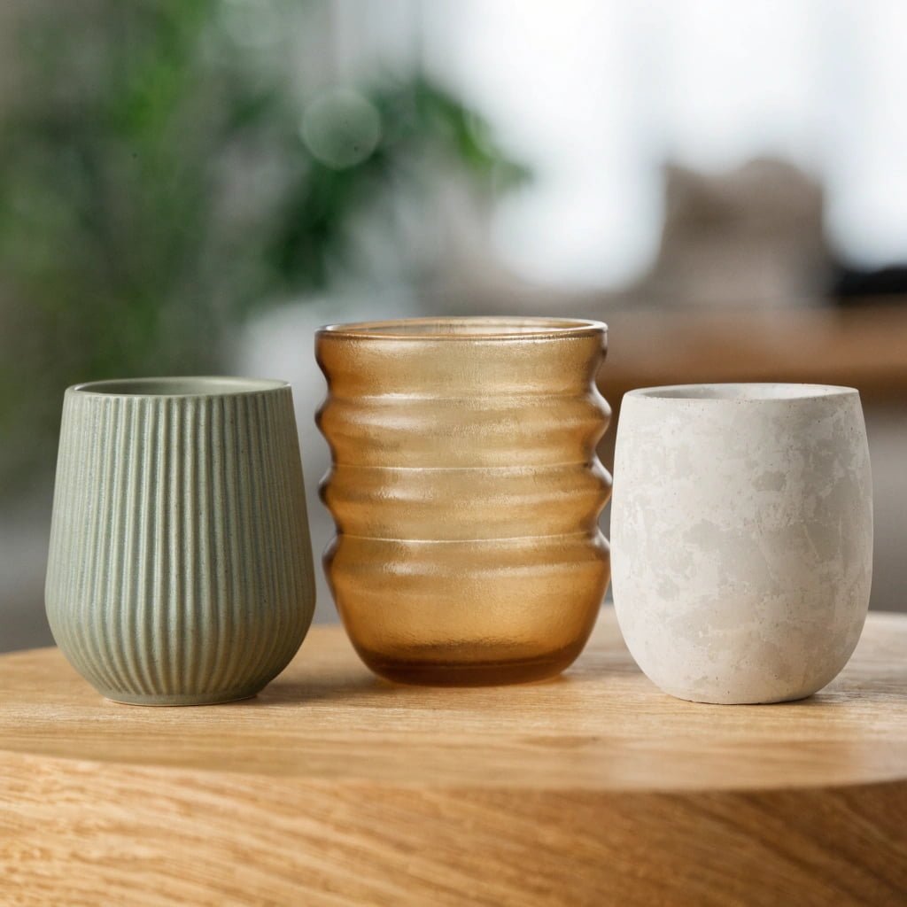 Luxury candle vessel collection