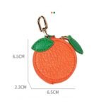 Leather Fruit Key Cases | Cute Coin Purse Charms & Bag Pendants